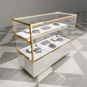 CR057 Fashion Store Lighted Glass Showcase Accessories Display