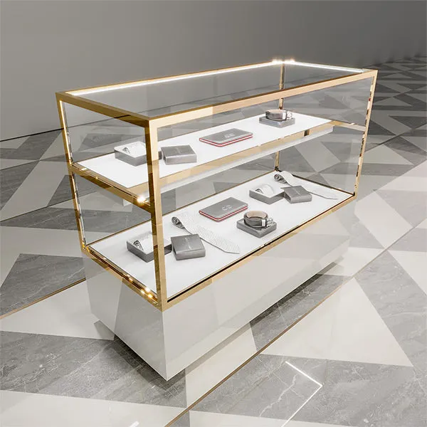 CR057 Fashion Store Lighted Glass Showcase Accessories Display