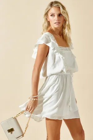Crochet & Lace Flutter Dress