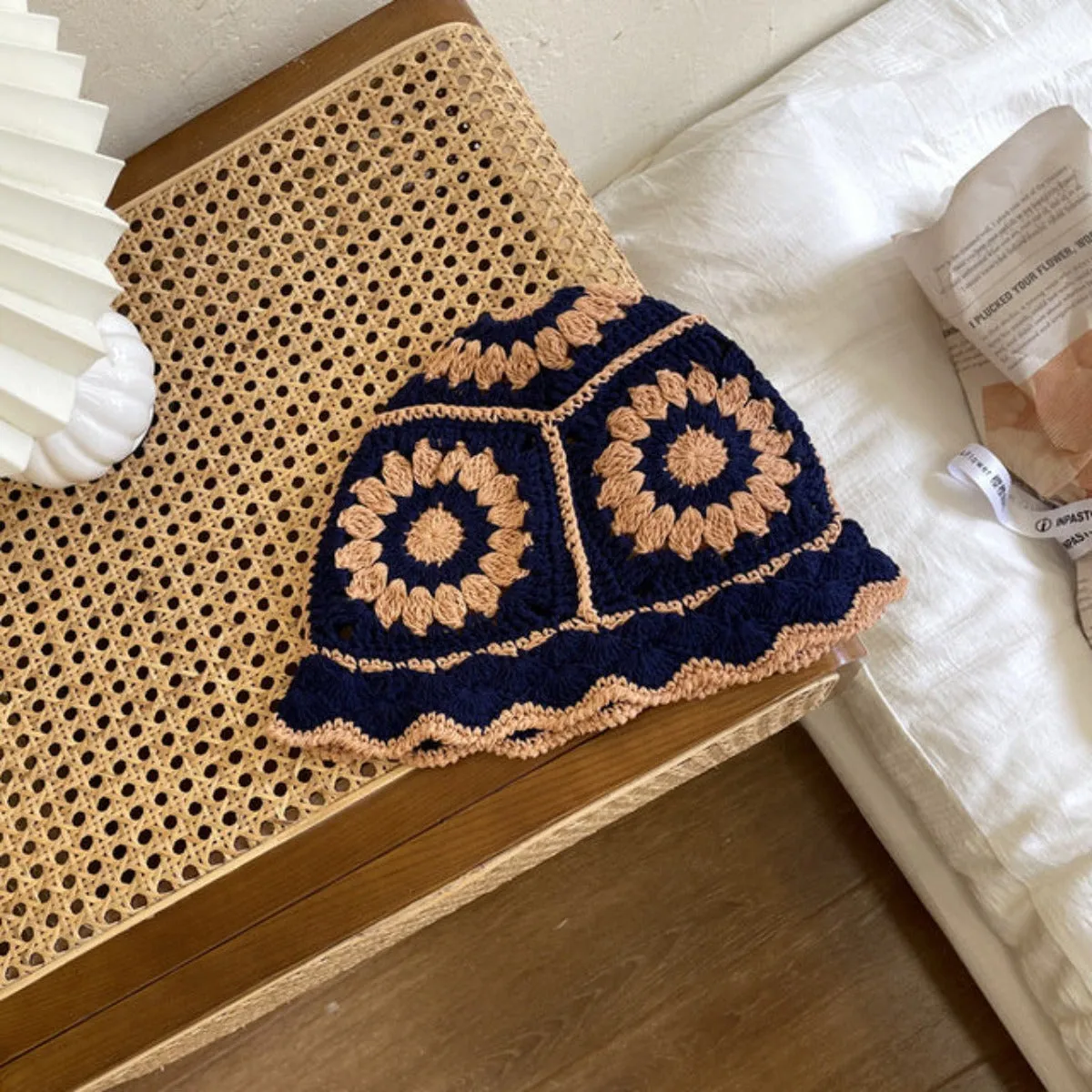 Crochet Flower Bucket Hat