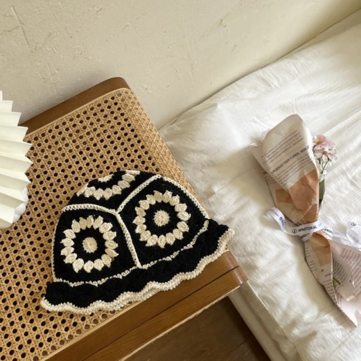 Crochet Flower Bucket Hat