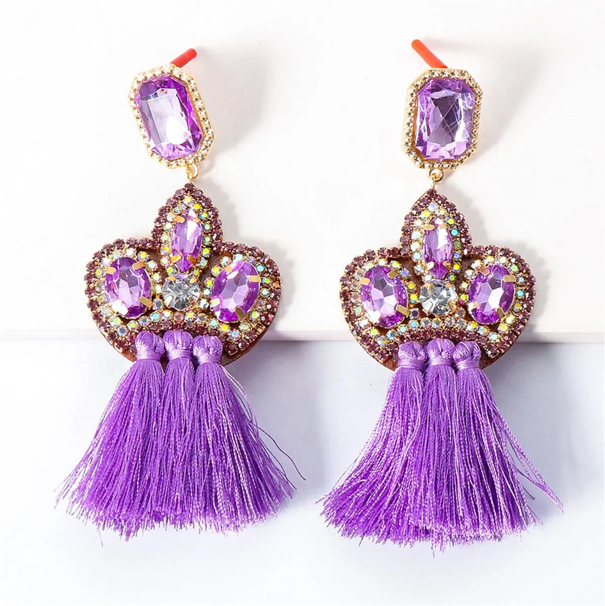 Crystal & Cubic Zirconia Fringe Drop Earrings