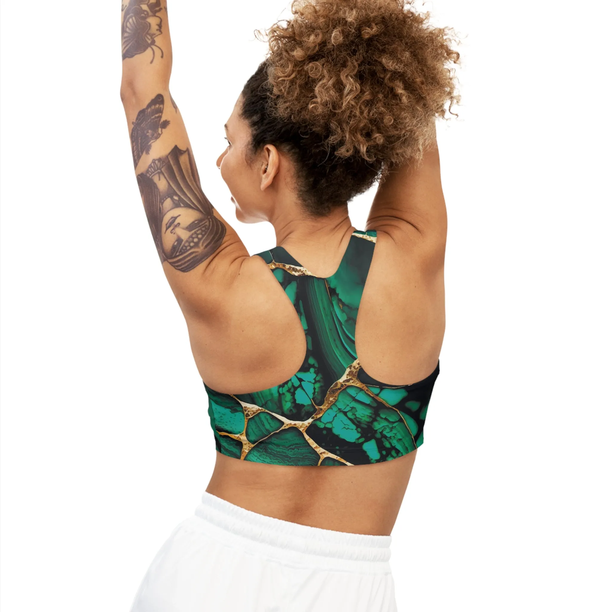 Custom Drip Seamless Sports Bra