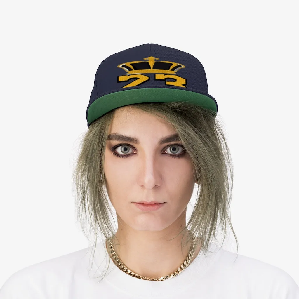 Custom king 23 Unisex Flat Bill Hat