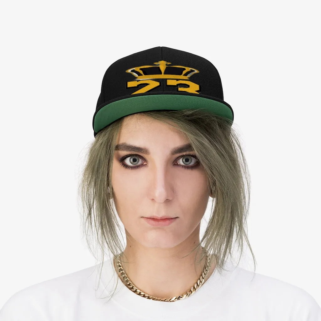 Custom king 23 Unisex Flat Bill Hat
