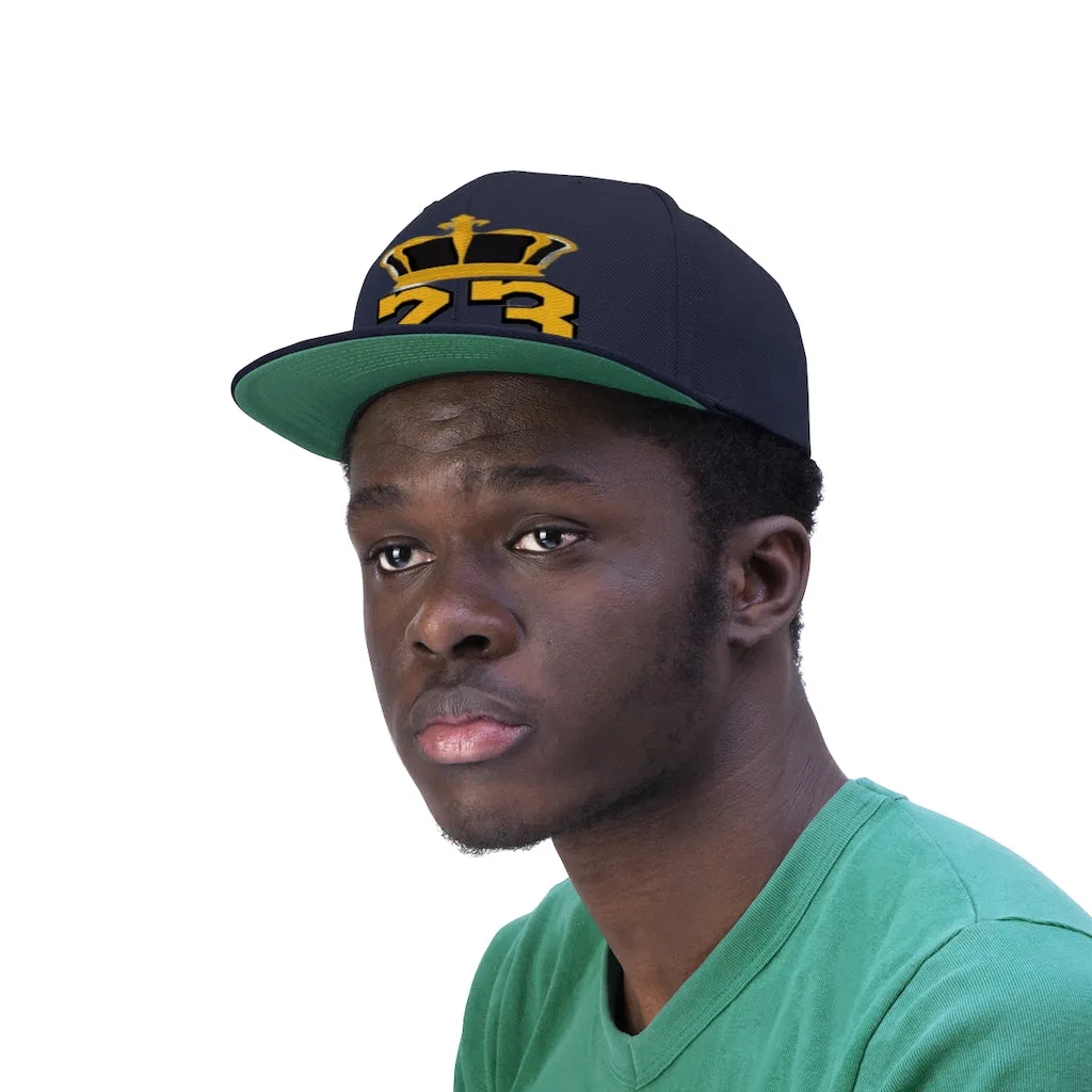 Custom king 23 Unisex Flat Bill Hat