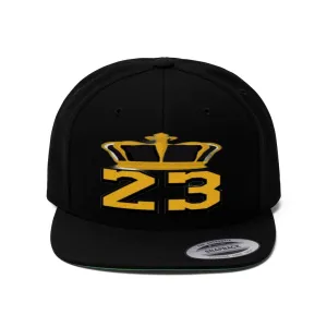 Custom king 23 Unisex Flat Bill Hat