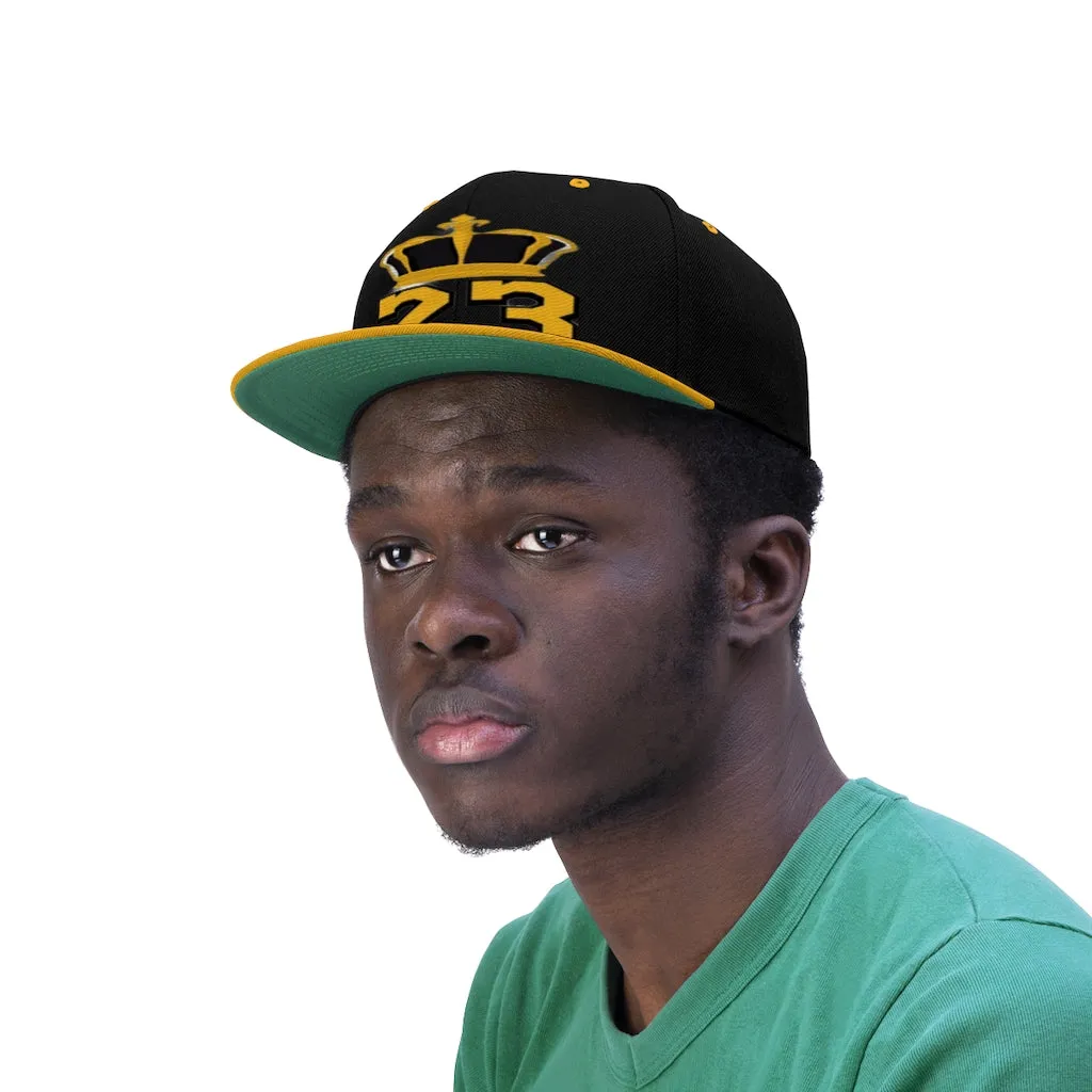 Custom king 23 Unisex Flat Bill Hat