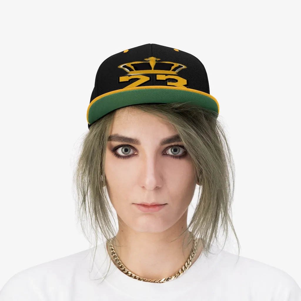 Custom king 23 Unisex Flat Bill Hat