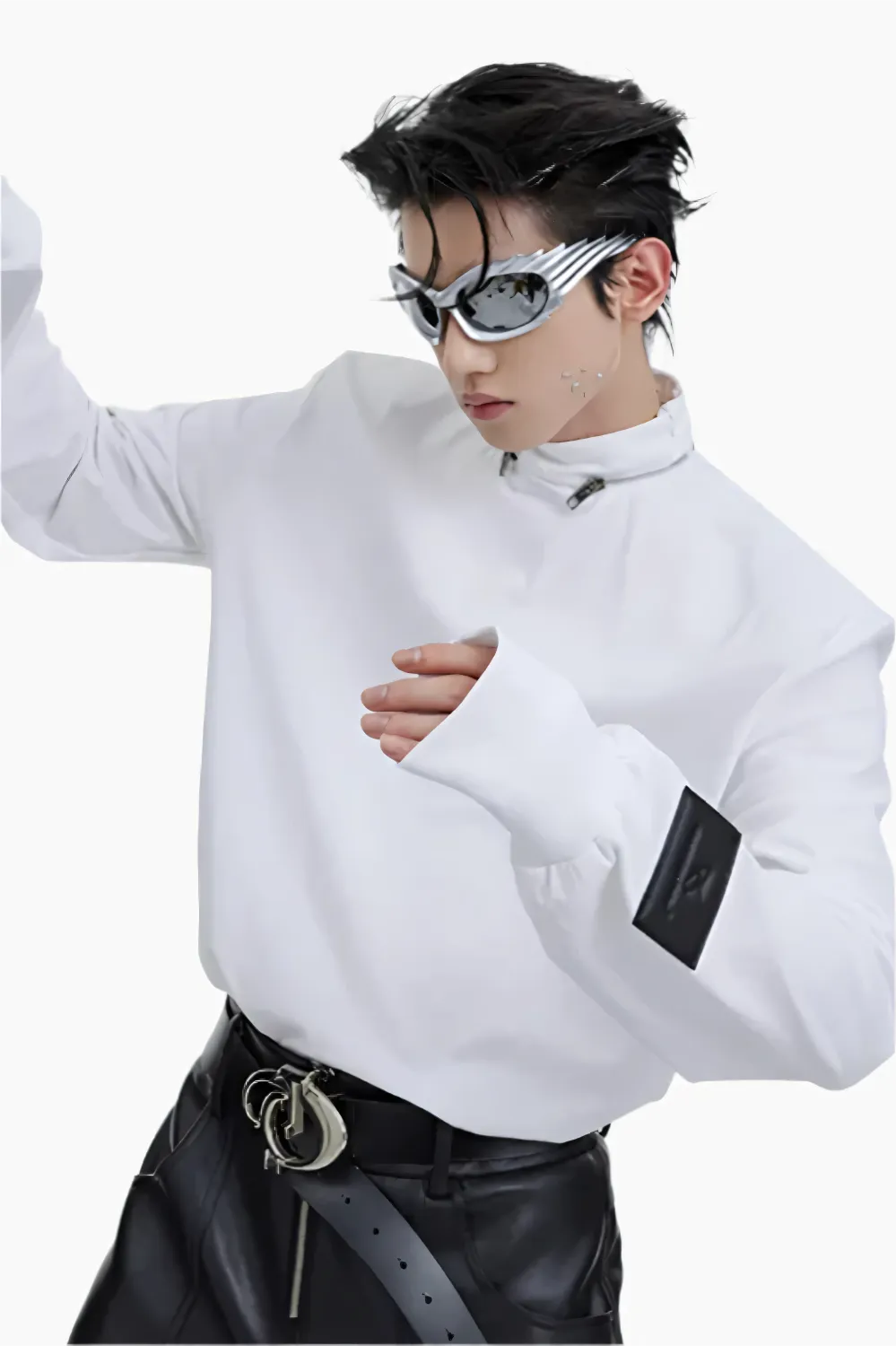 Cyber Edge Zip Collar Tee
