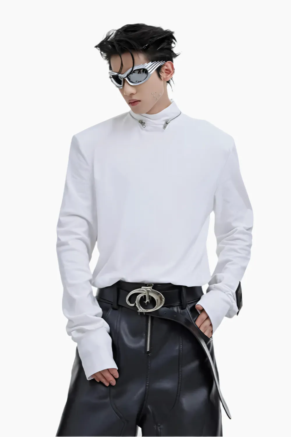 Cyber Edge Zip Collar Tee