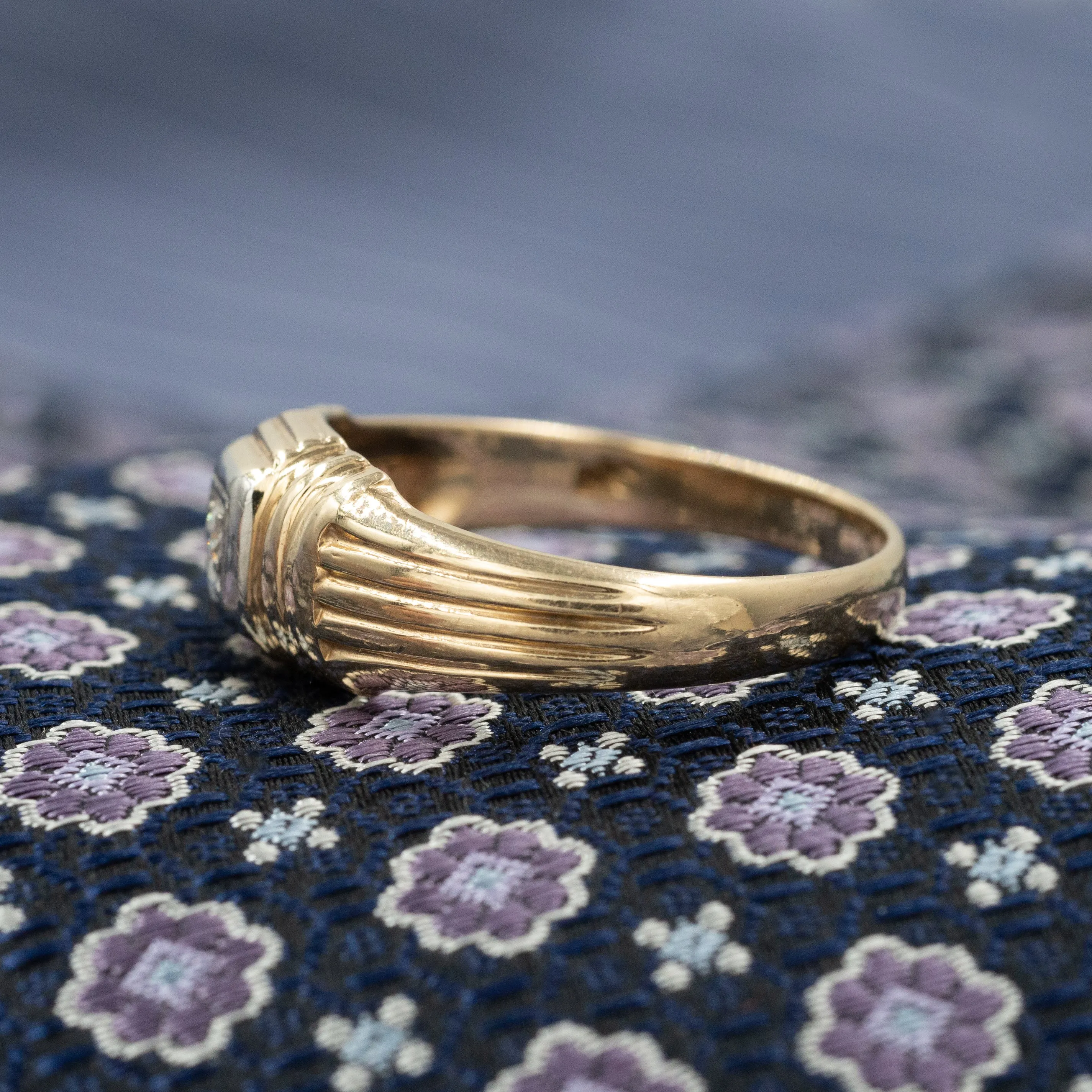 Deco Men's Band with Diamond c1930