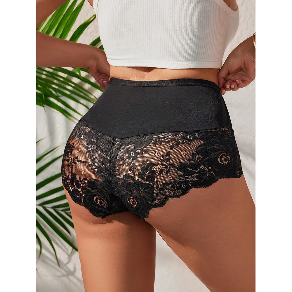 Delicate Allure Lace See-Through Sexy Lingerie Panties