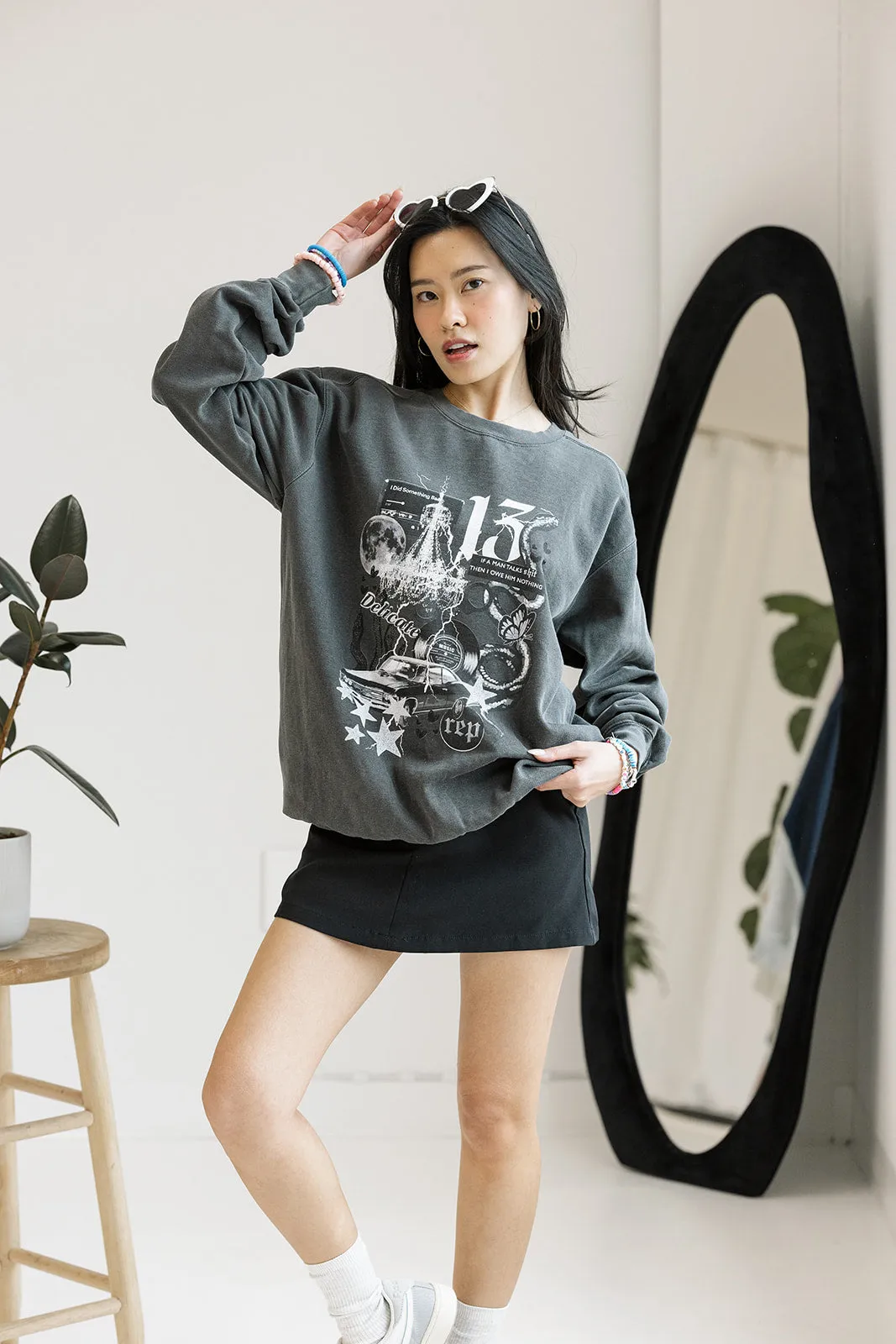 Delicate Collage Sweatshirt