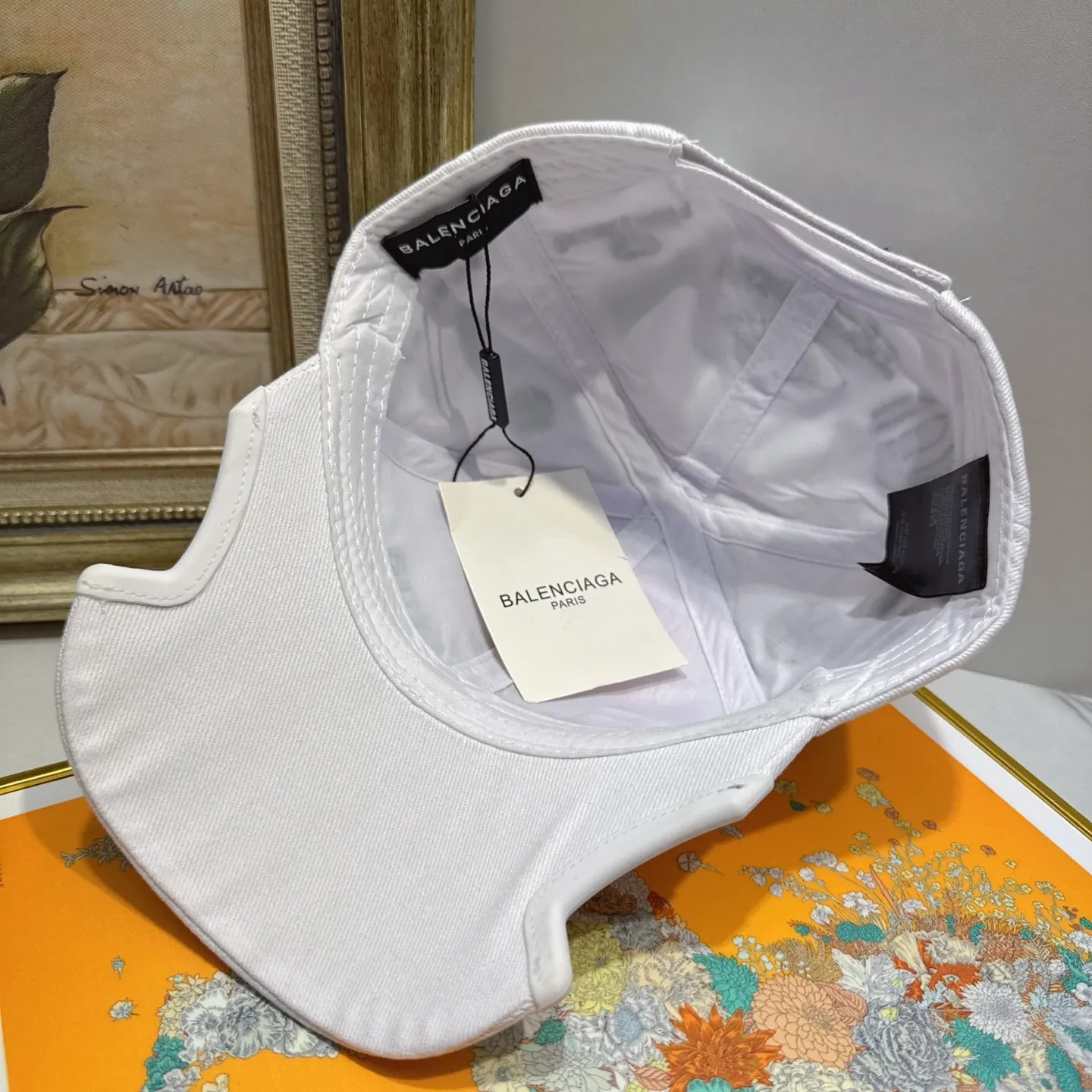 Delicate embroidered hats