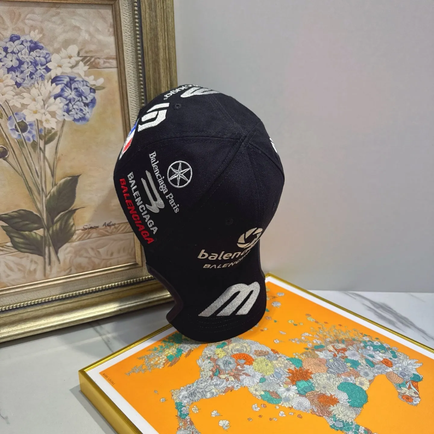 Delicate embroidered hats