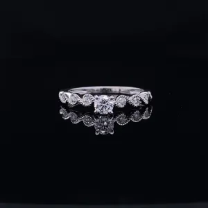 Delicate 'S' Curve Diamond Waves Bridal