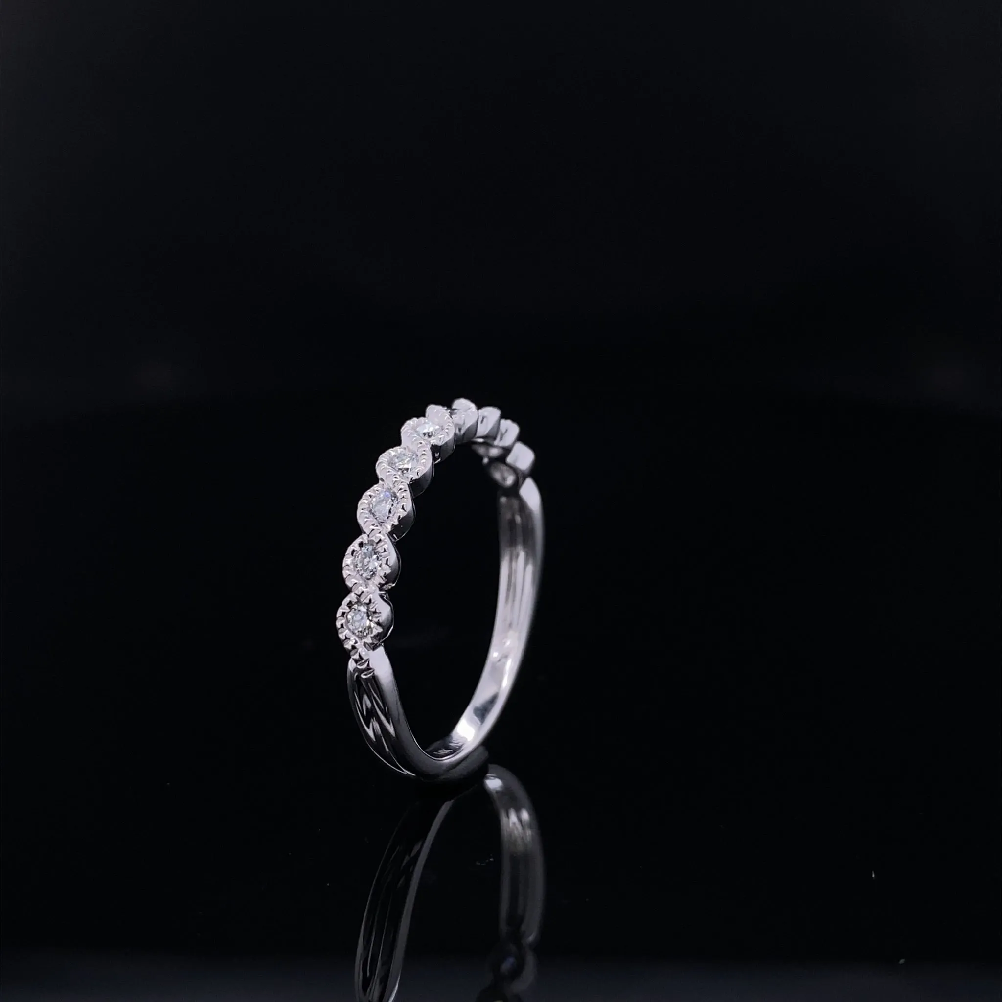 Delicate 'S' Curve Diamond Waves Bridal