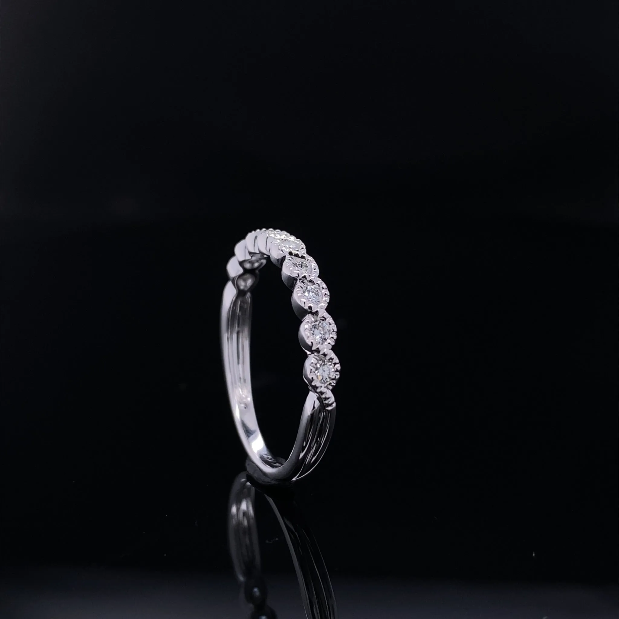 Delicate 'S' Curve Diamond Waves Bridal