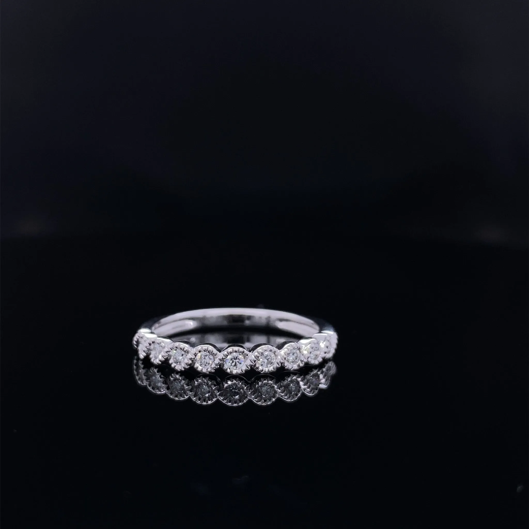 Delicate 'S' Curve Diamond Waves Bridal