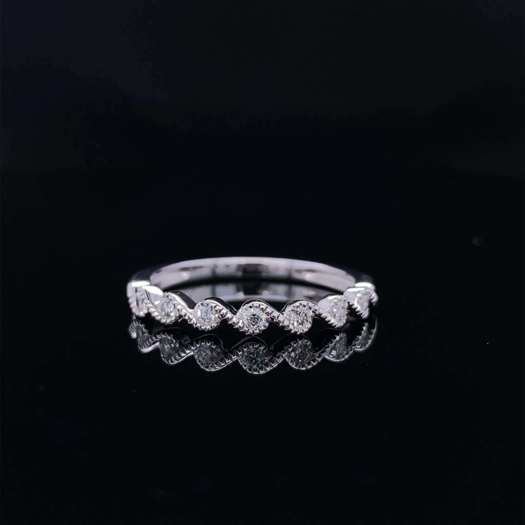 Delicate 'S' Curve Diamond Waves Bridal