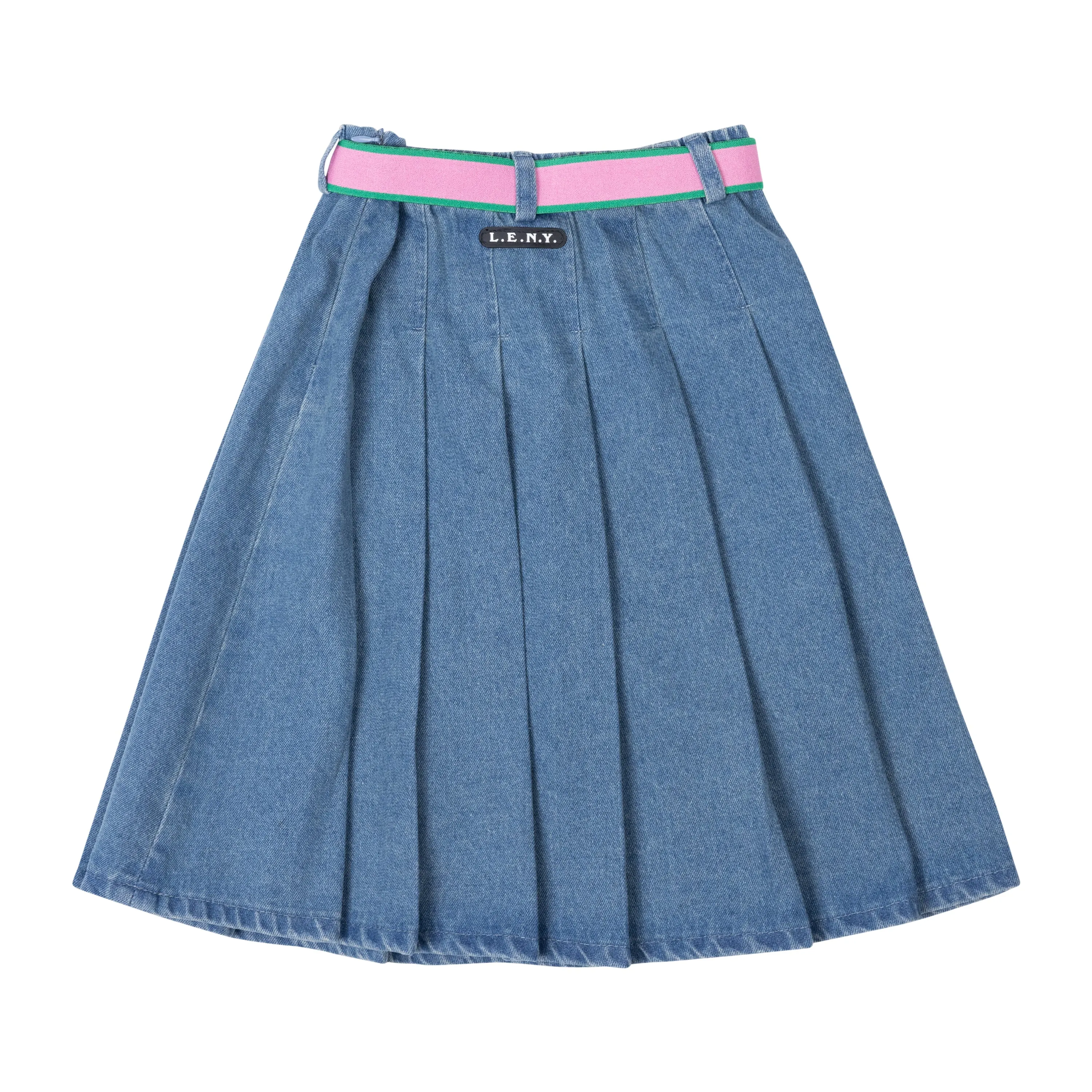 Denim Belt Skirt