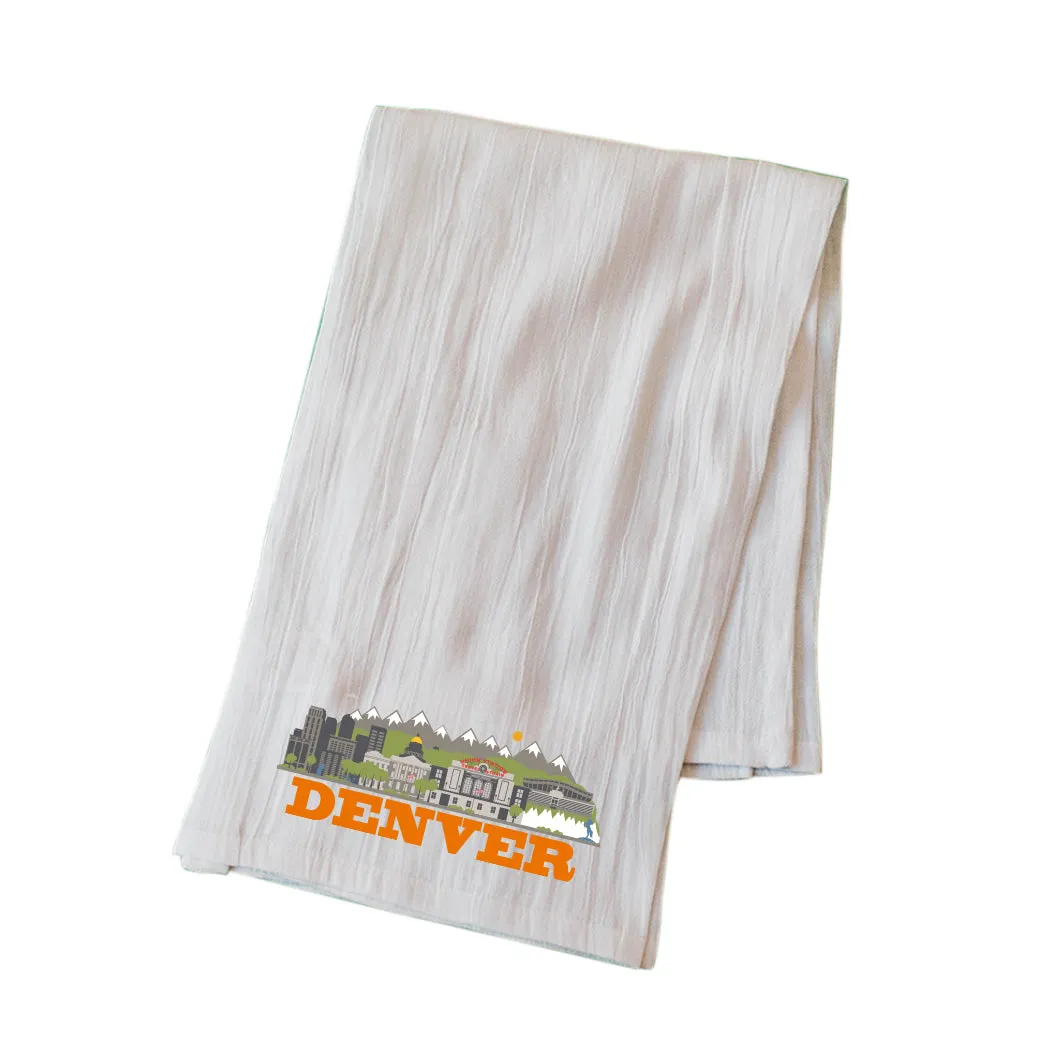 DENVER CITYSCAPE FLOUR SACK KITCHEN TOWEL