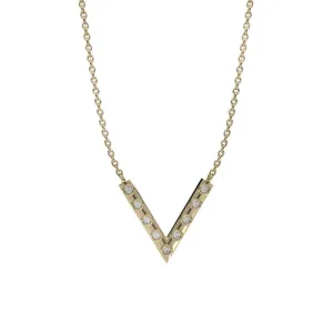 Diamond Fashion Necklace in 10K Yellow Gold
