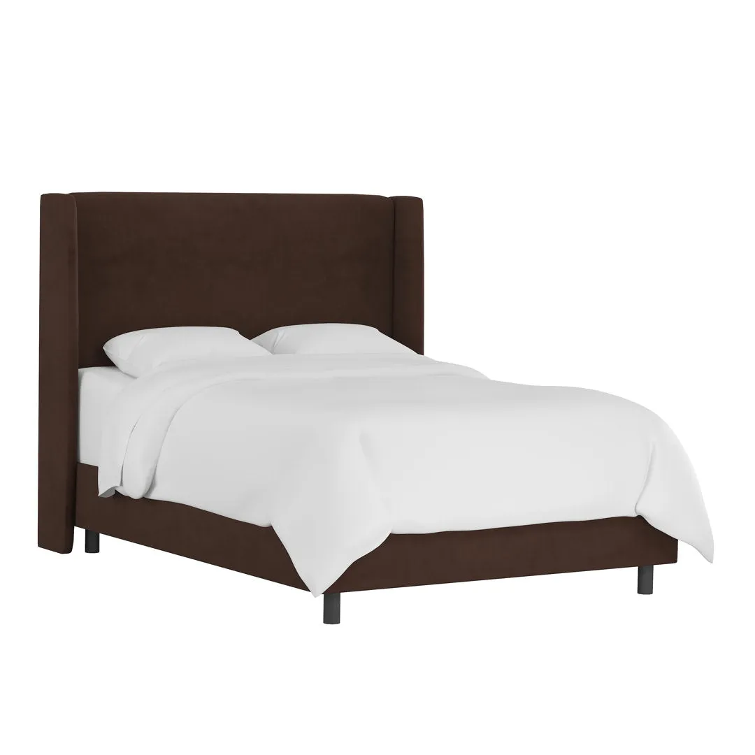 Dinapoli Upholstered Low Profile Standard Bed Mistana™ Color: Classic Chocolate Velvet Size: Full
