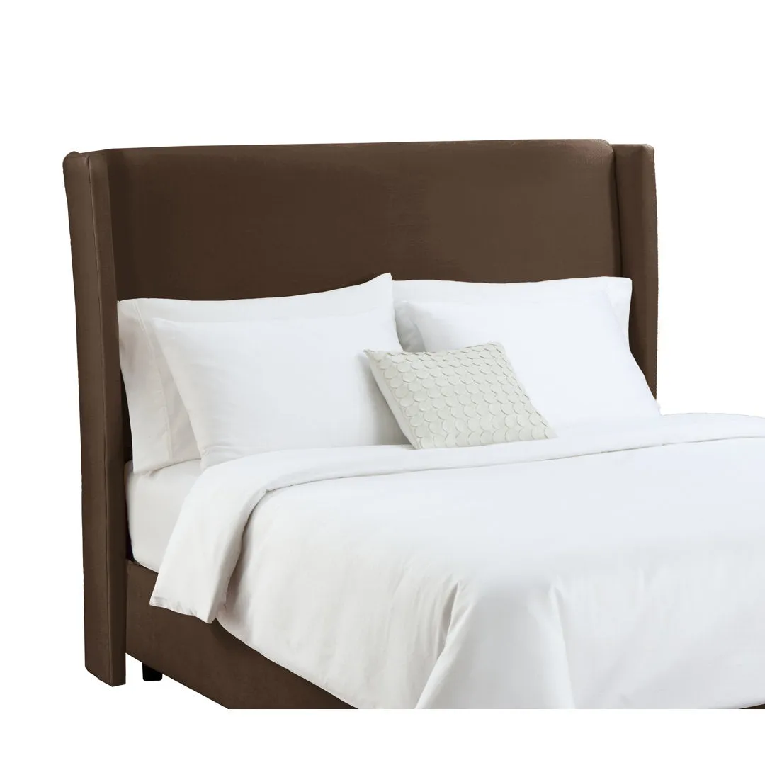 Dinapoli Upholstered Low Profile Standard Bed Mistana™ Color: Classic Chocolate Velvet Size: Full