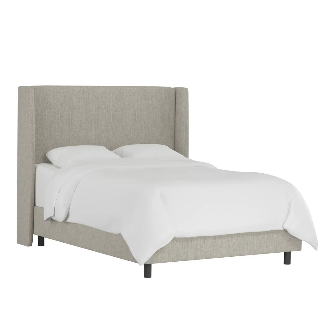 Dinapoli Upholstered Low Profile Standard Bed Mistana™ Color: Classic Pewter Performance Velvet Size: Queen