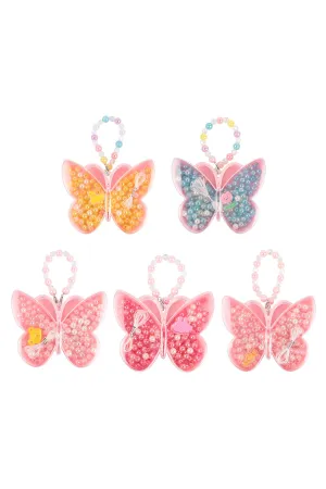 DIY BUTTERFLY NECKLACE OR BRACELET PEARL BEADS HANCRAFTED TOY JEWELRY