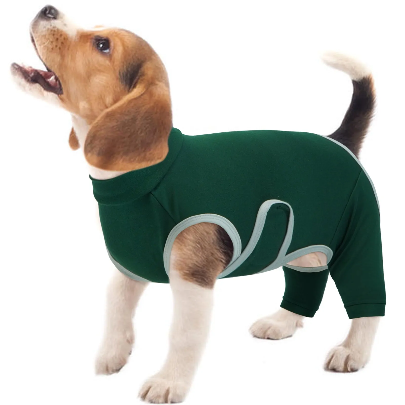 Dog Surgical Suit Dog Recovery Suit Lick Sleeves for Rear Legs