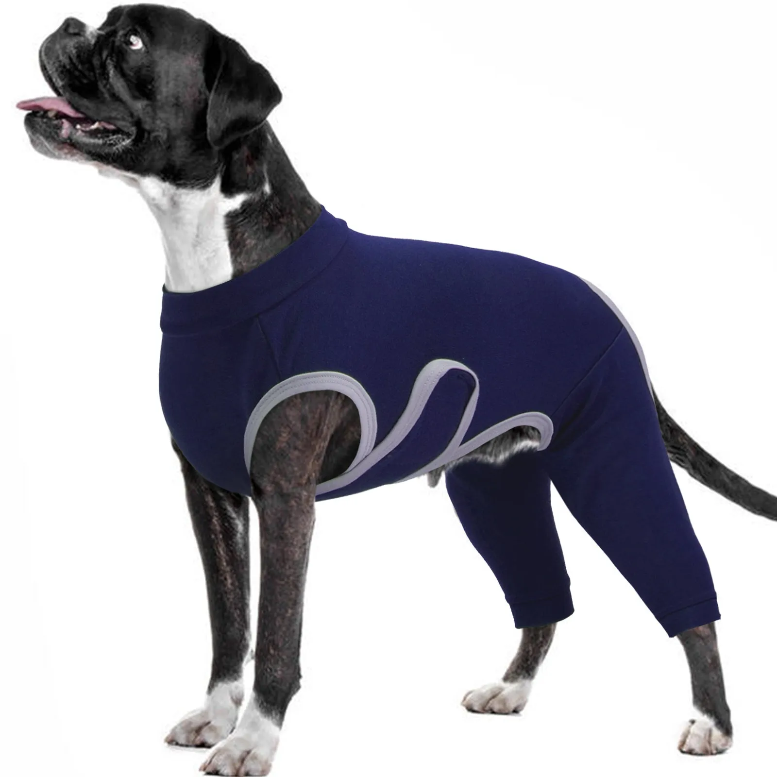 Dog Surgical Suit Dog Recovery Suit Lick Sleeves for Rear Legs