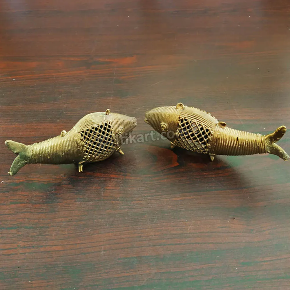 Dokra Brass Special Design Fish set