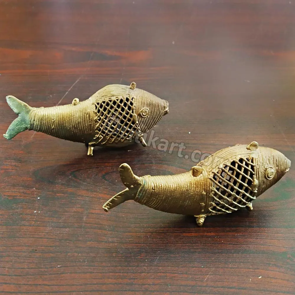 Dokra Brass Special Design Fish set