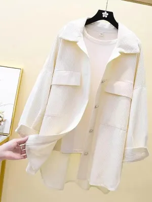 Double Pocket Oversized Shirt