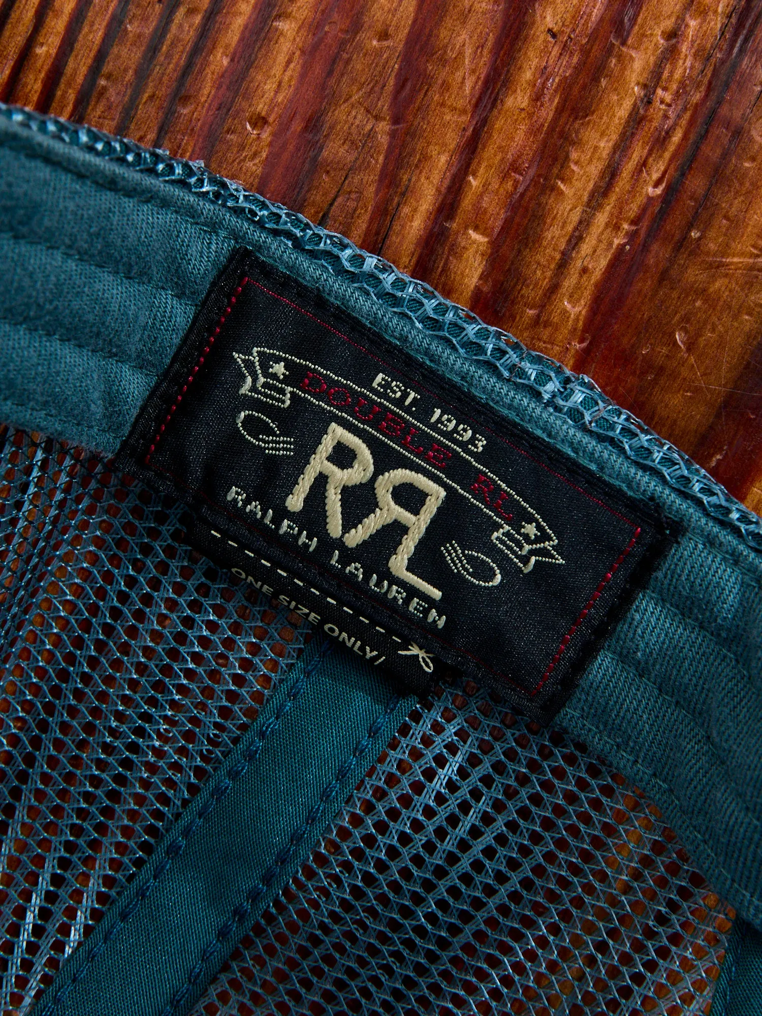 Double RL Trucker Cap in Gas Station Green