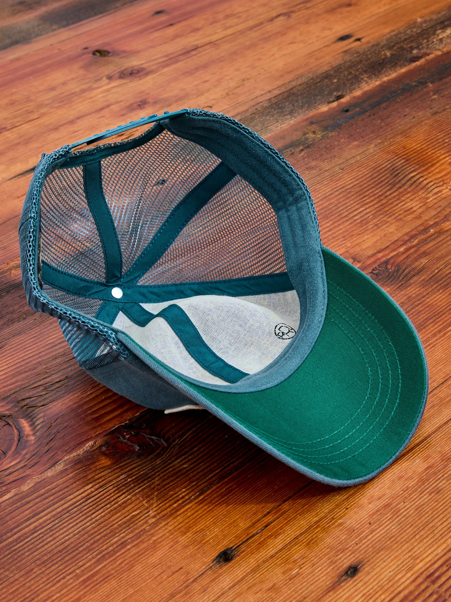 Double RL Trucker Cap in Gas Station Green