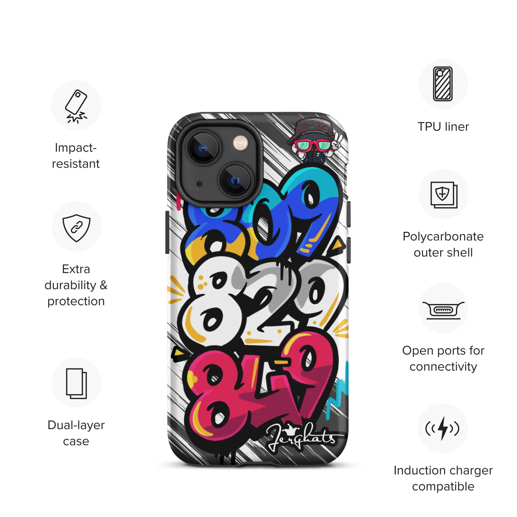 DR Area code Tough Case for iPhone®
