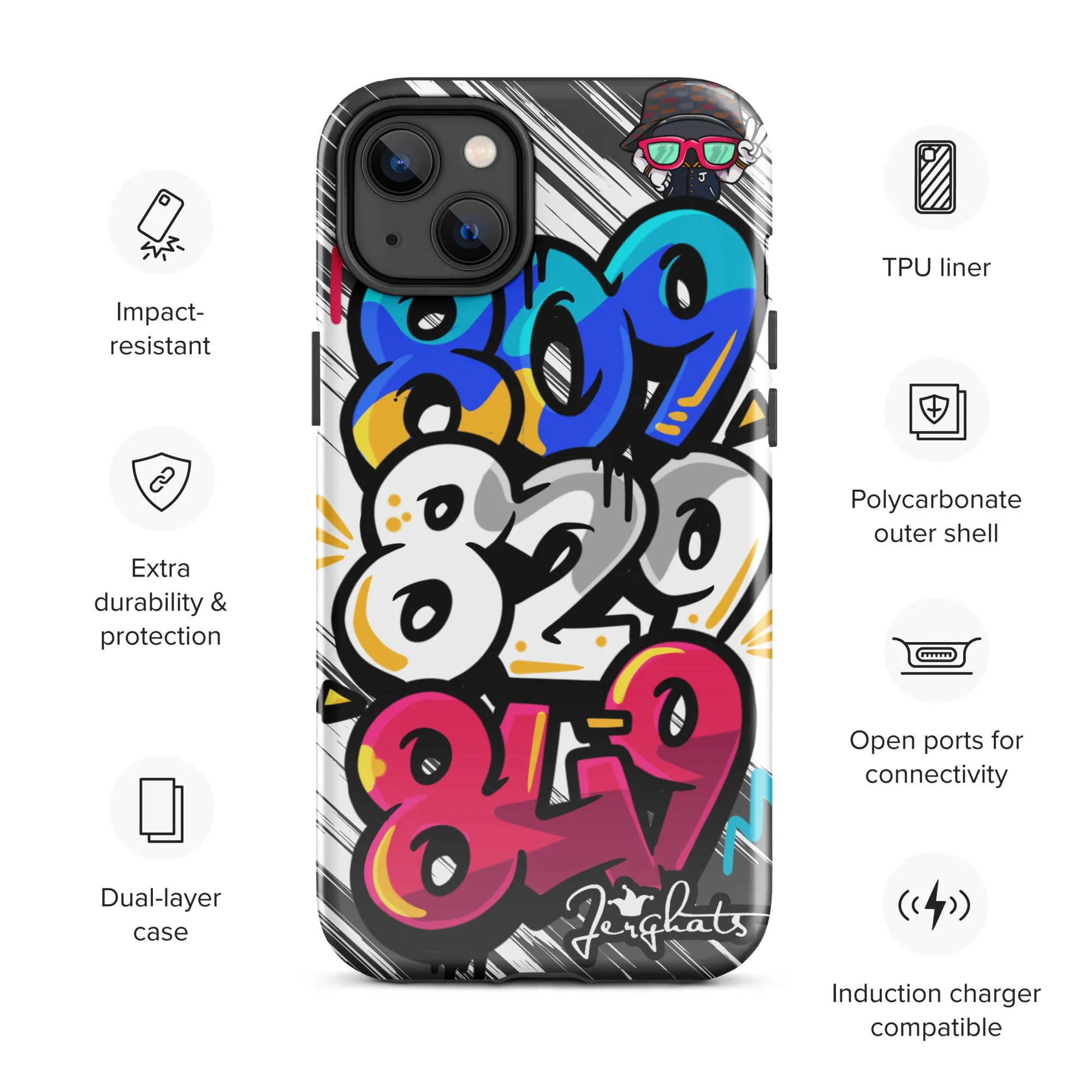 DR Area code Tough Case for iPhone®