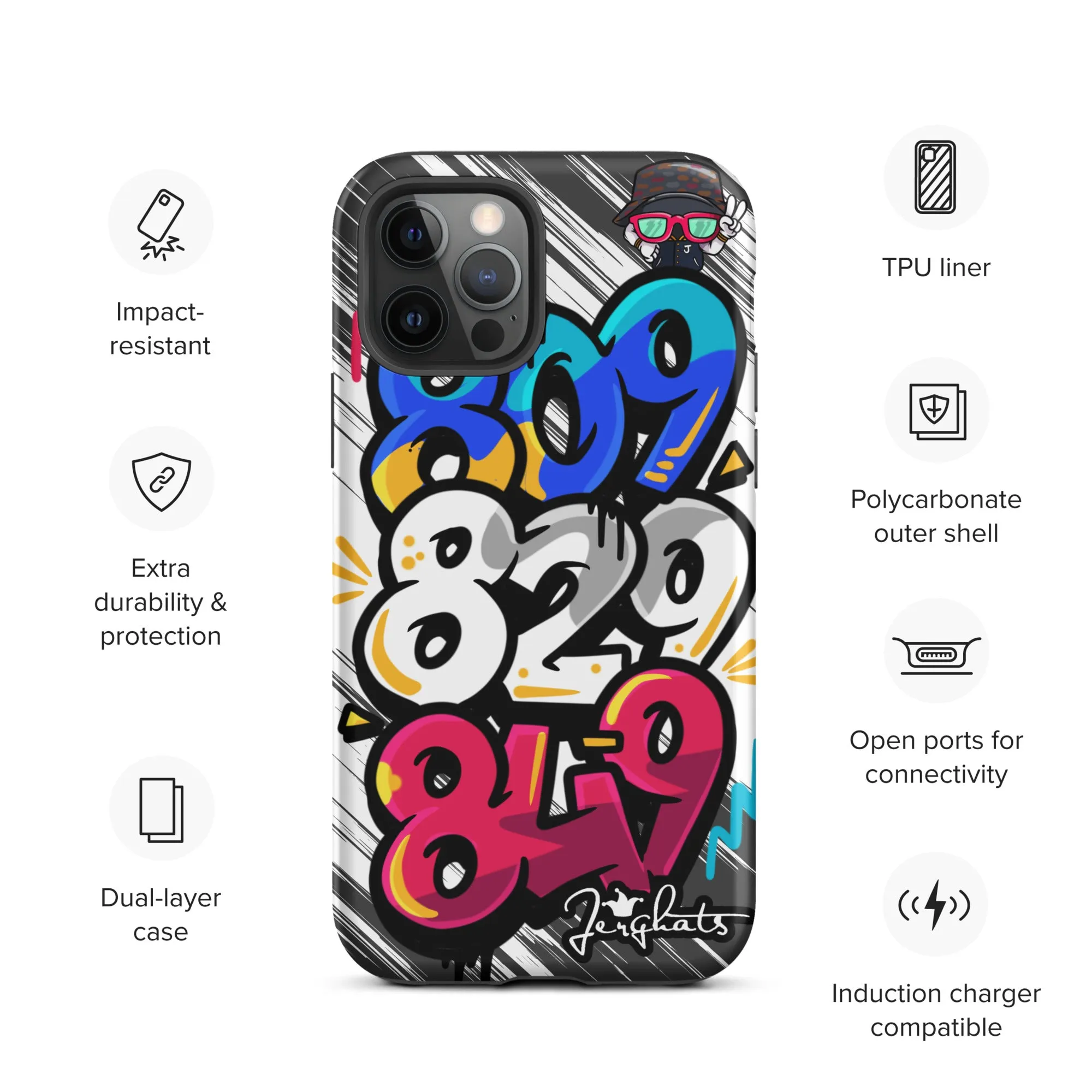 DR Area code Tough Case for iPhone®