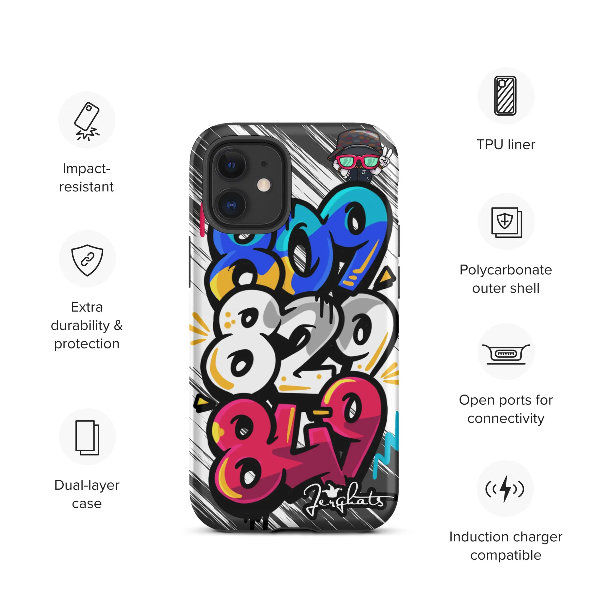 DR Area code Tough Case for iPhone®
