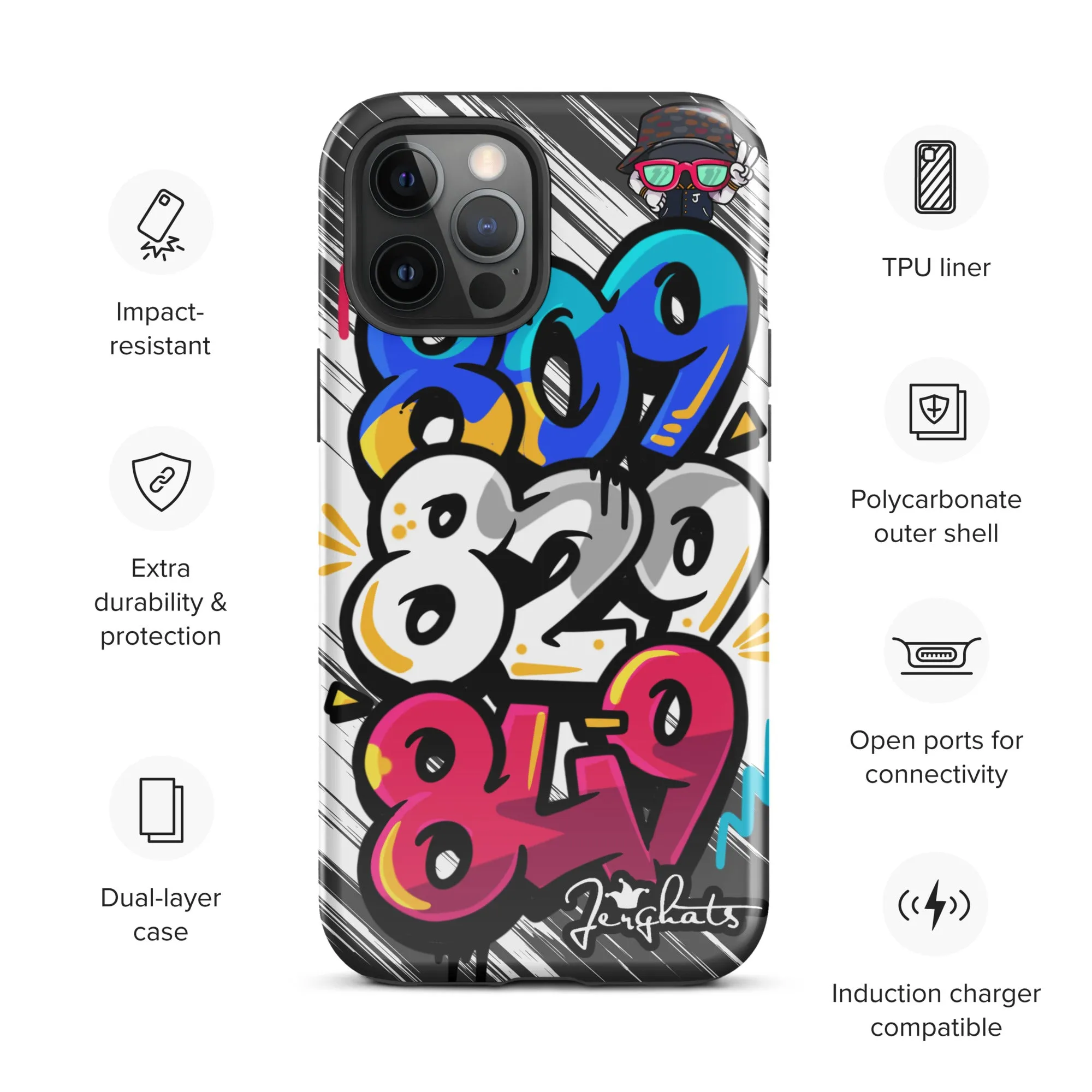 DR Area code Tough Case for iPhone®