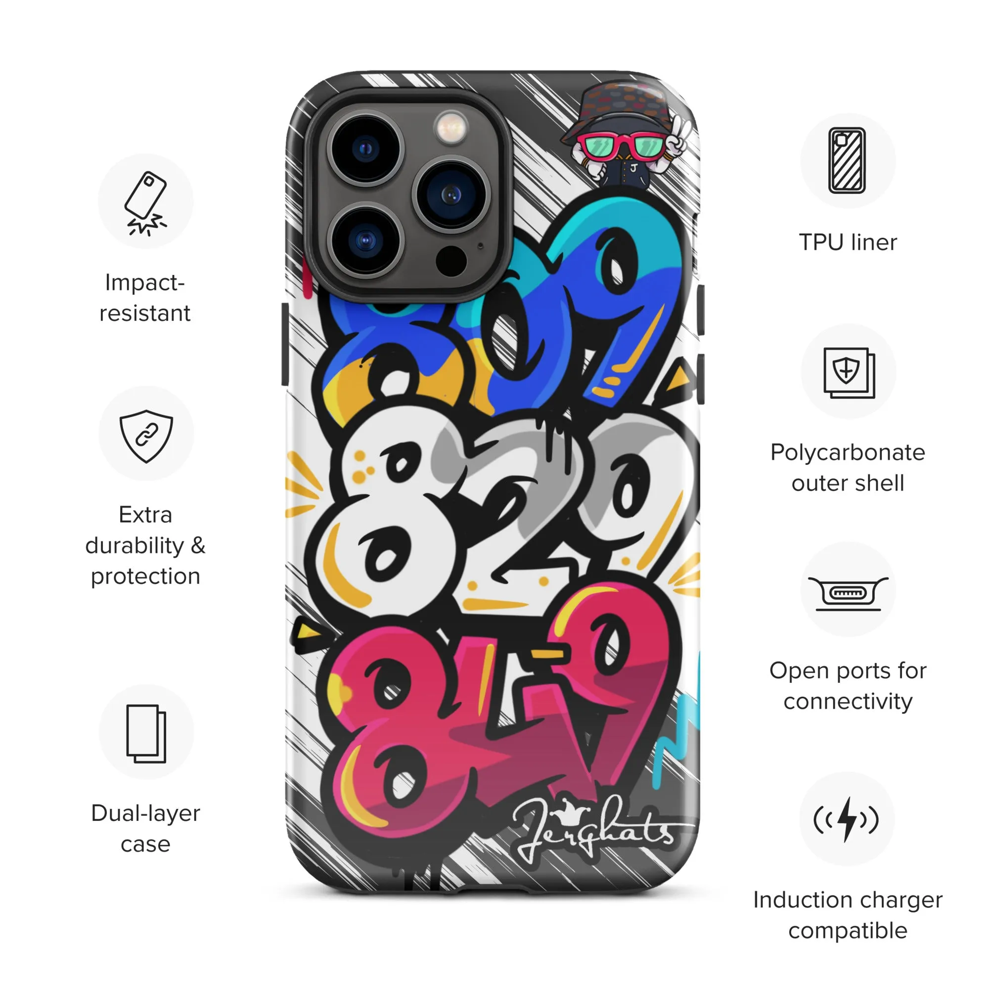 DR Area code Tough Case for iPhone®