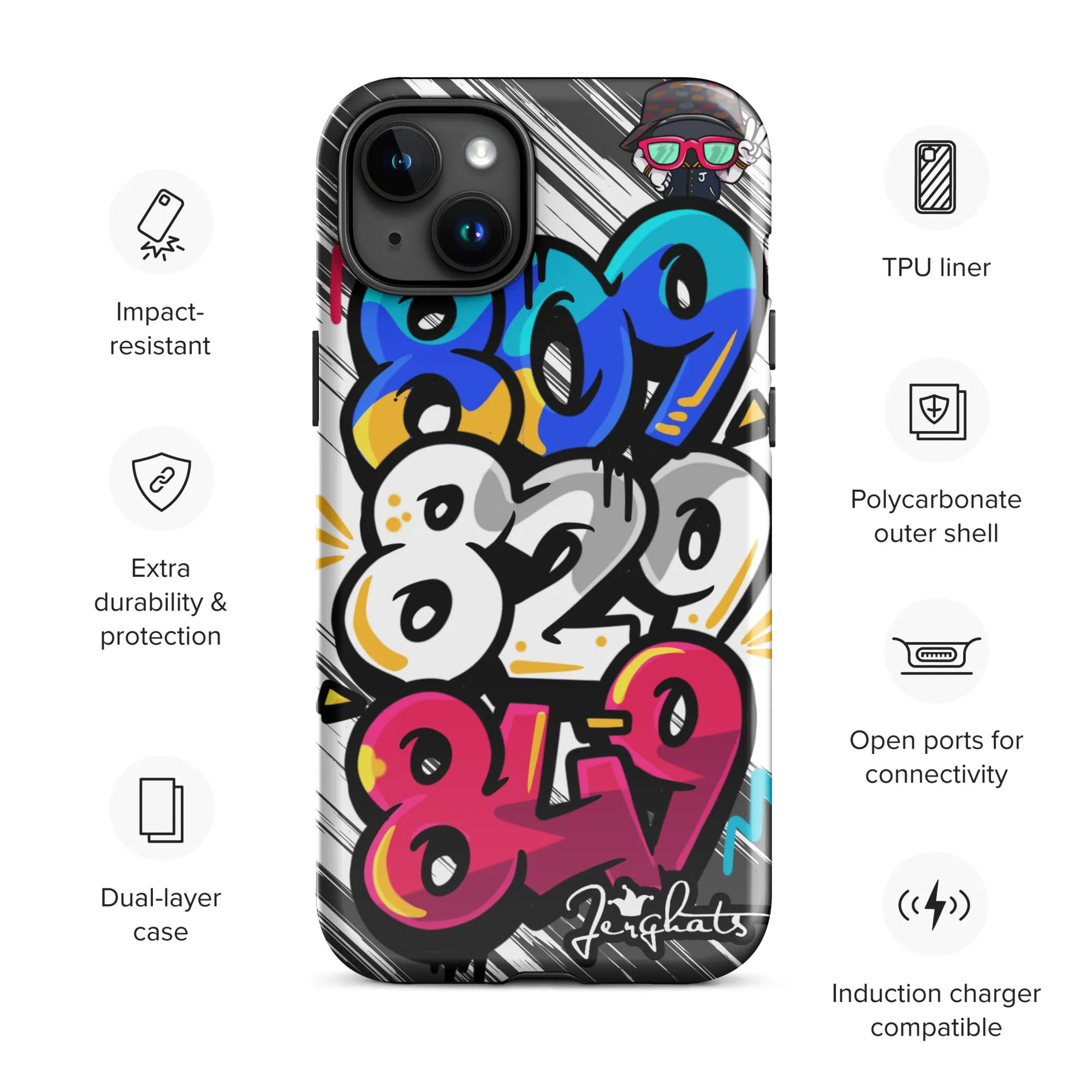 DR Area code Tough Case for iPhone®