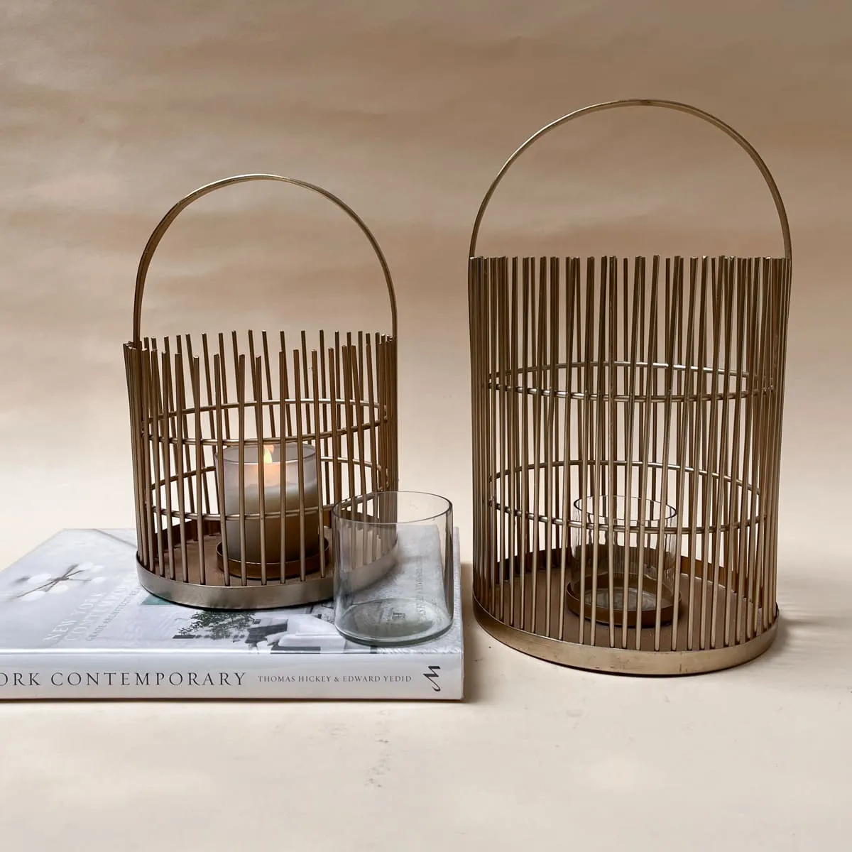 Edit House & Home-Home Artisan Klimt Golden Metal Lantern (Small)