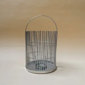 Edit House & Home-Home Artisan Rayner Silver Metal Lantern (Large)
