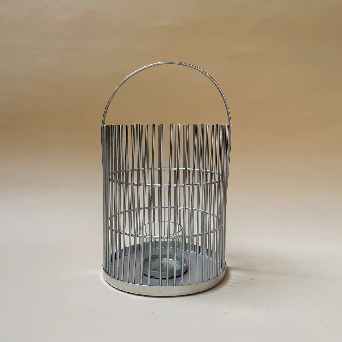 Edit House & Home-Home Artisan Rayner Silver Metal Lantern (Large)