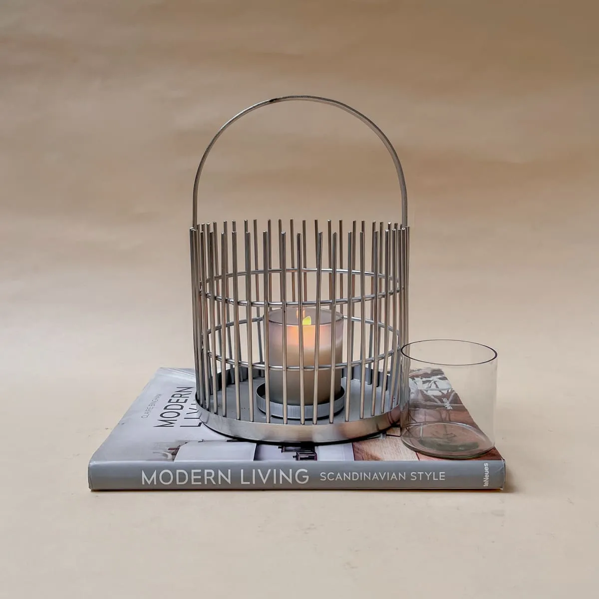 Edit House & Home-Home Artisan Rayner Silver Metal Lantern (Small)